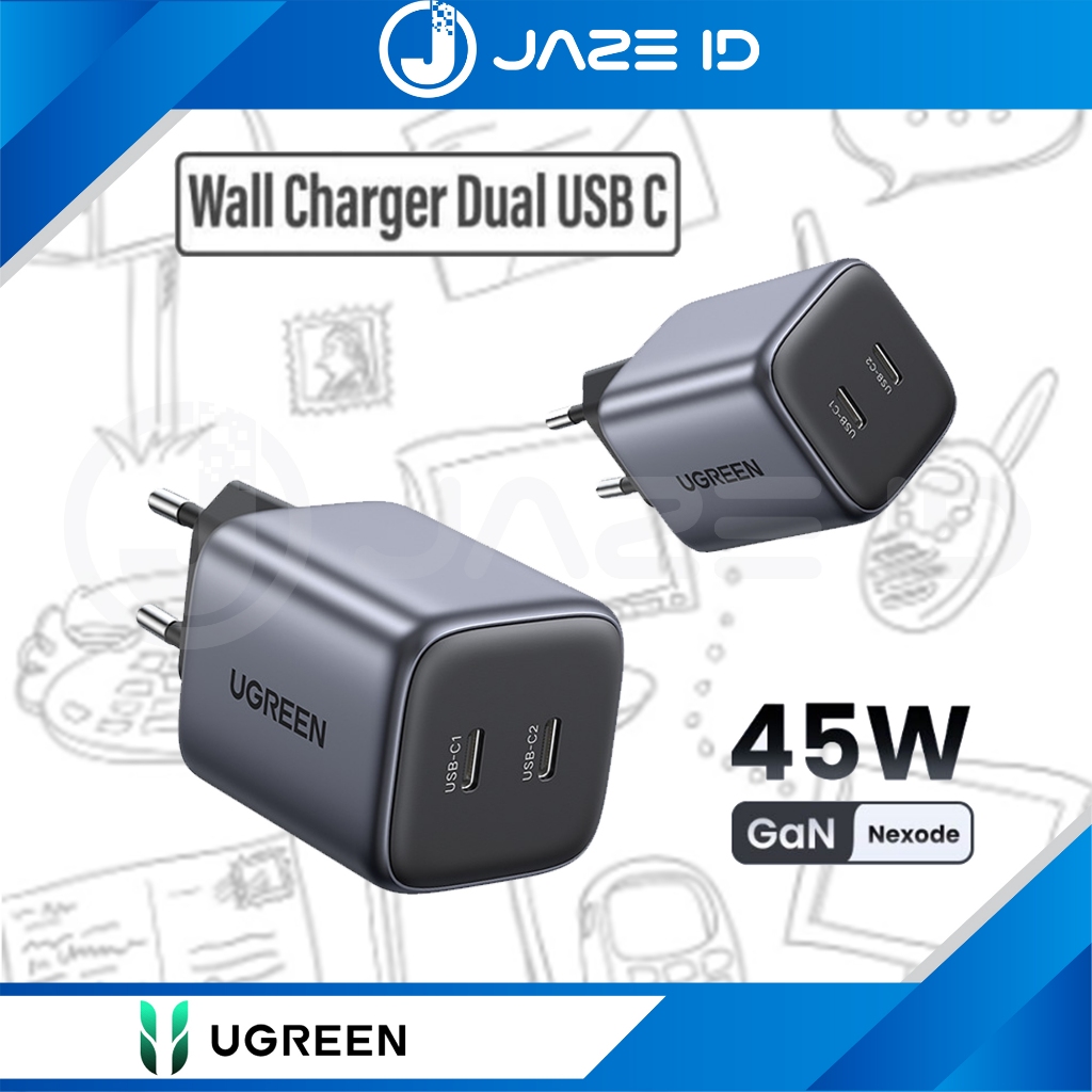Ugreen Nexode Cargador Mini PD Tipo C Carga Rápida 45w Iphone Android ...