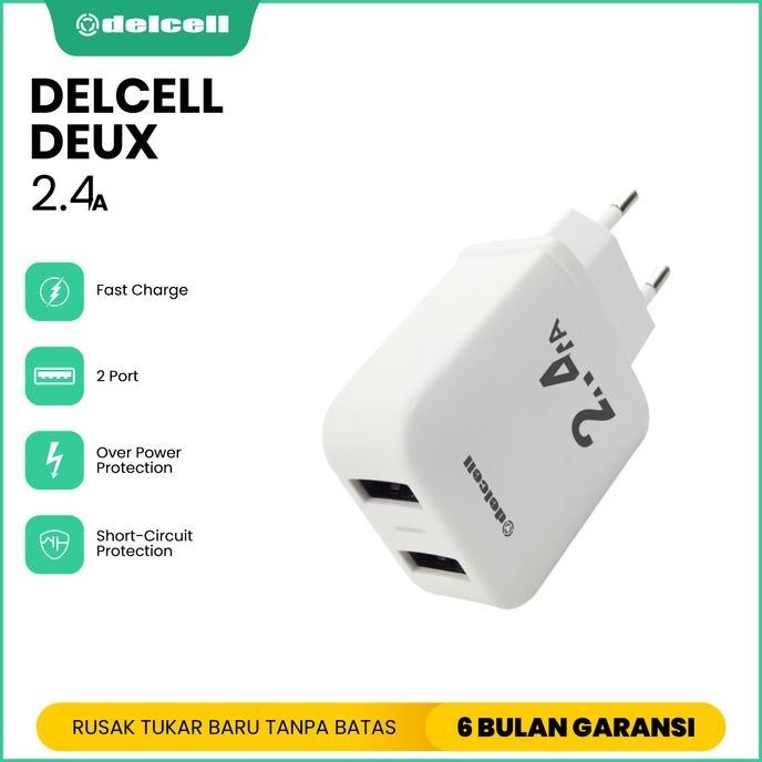 Adaptador Enchufe Cargador Doble Usb 5v 2.4a Celular