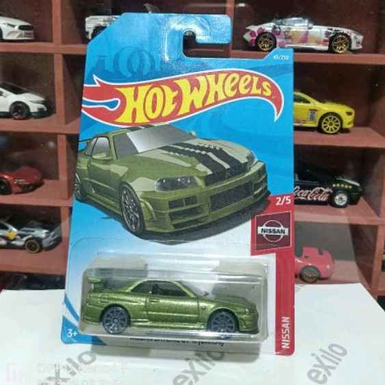 Hot Wheels Nissan Skyline R34 ijo | Shopee México