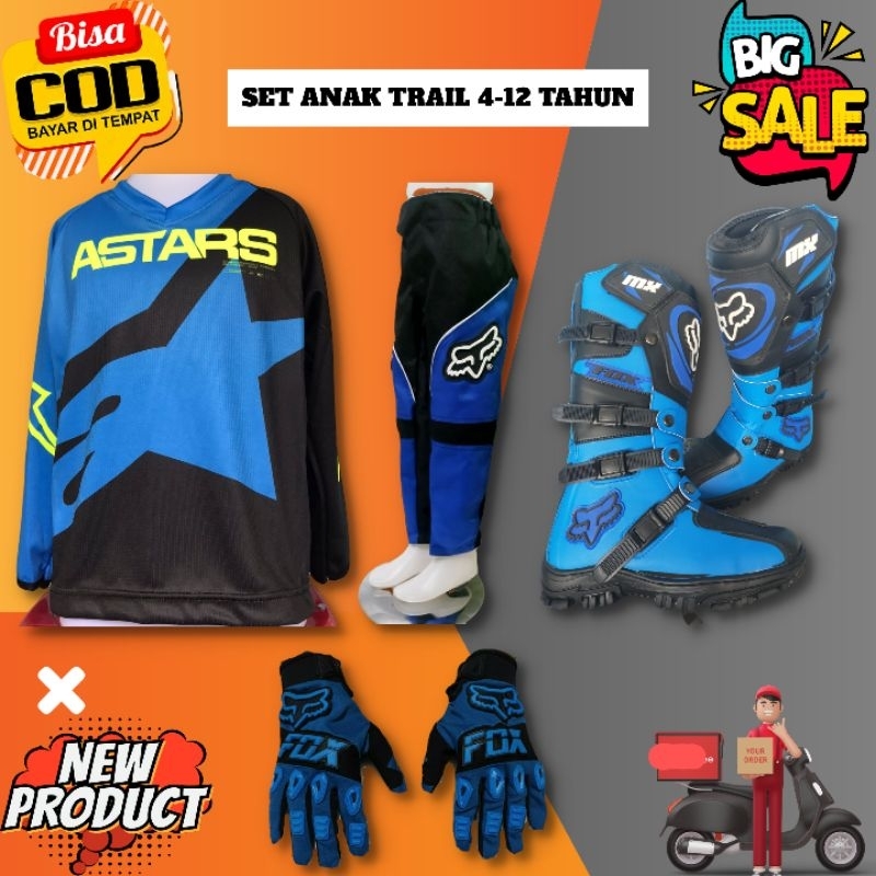 Paquete De Traje De motocross Para Ninos De 4 A 12 Anos Camisa Pantalones Zapatos Guante Cruzado Shopee Mexico