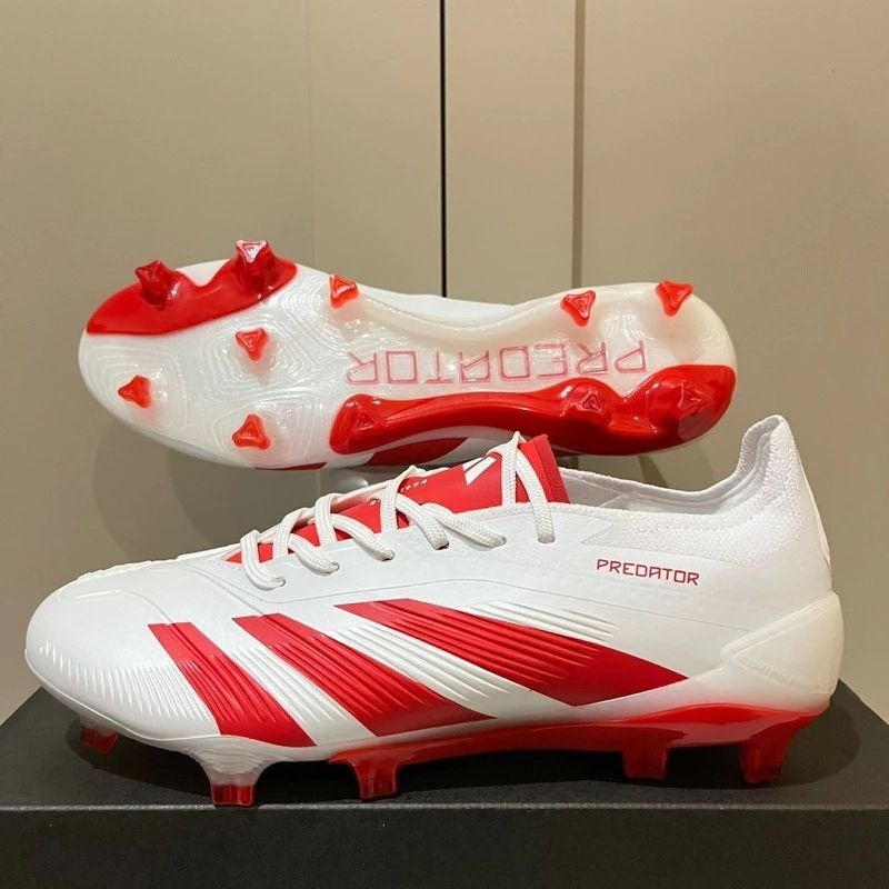 Zapatos De Bola Predator 24.1 Blanco Rojo FG Shopee Mexico