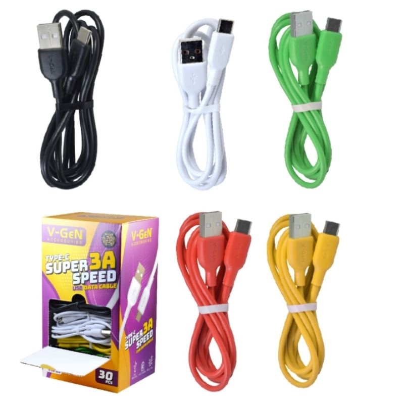 Cable Redondo Tipo C VCB-29 , 3A , 1 Metro (1 Caja Contiene 30 Unidades ...
