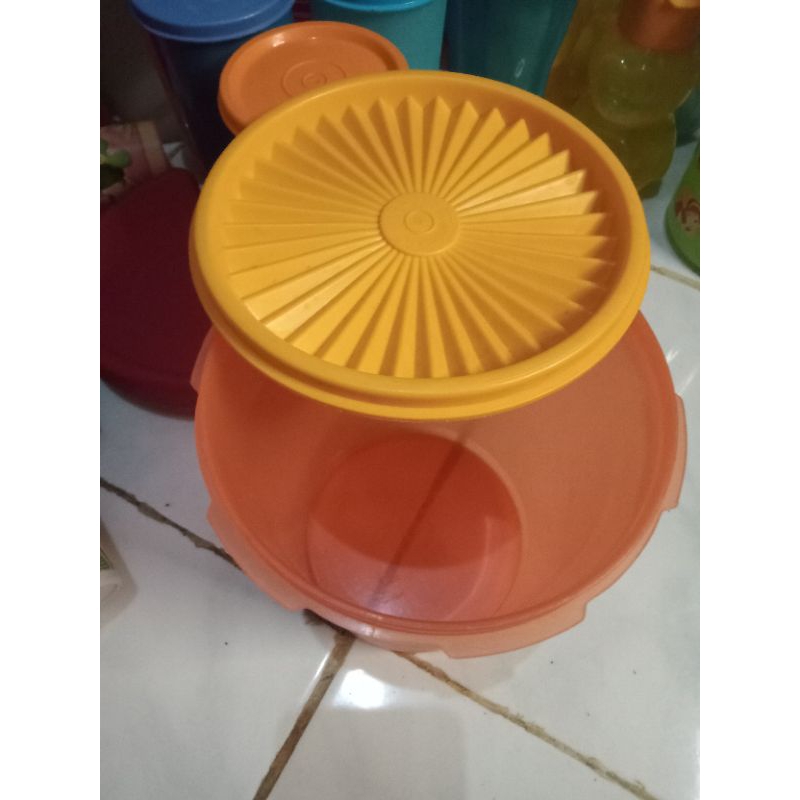 Vintage Mini Tupperware Contenedor Imán-Pequeño Tupperware Rojo