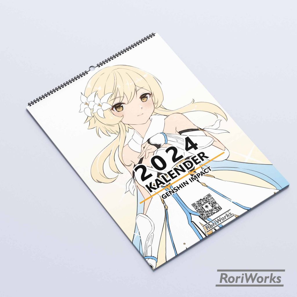 Calendario De ParedGenshin Impact 2024 Shopee México