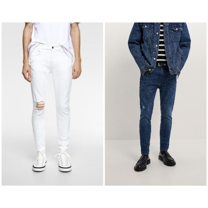 Pantalones Vaqueros De Hombre Zara skinny Shopee M xico