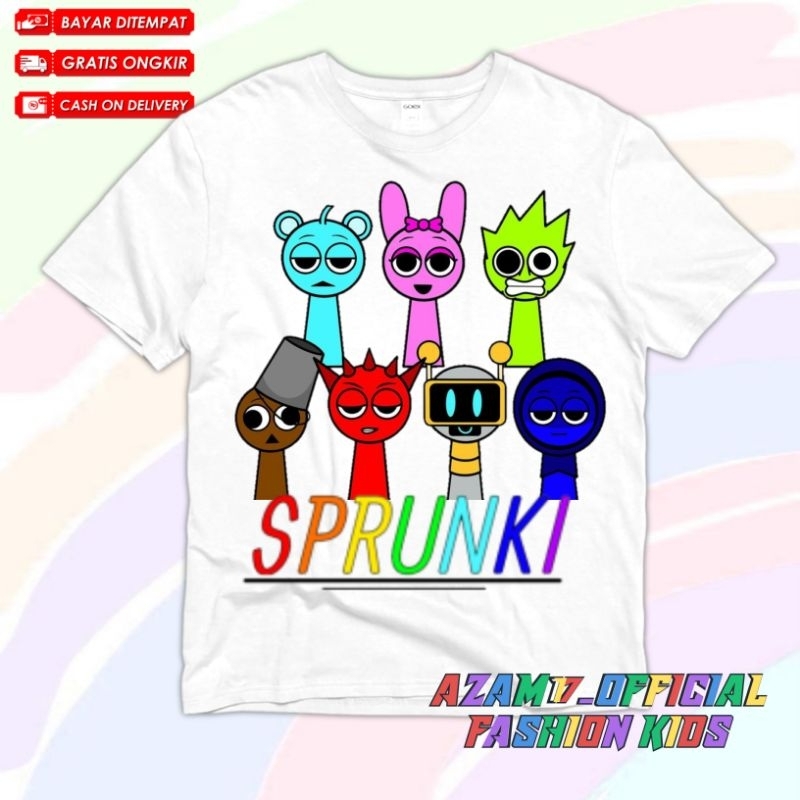 Camisetas Para Niños Sprunki Incredibox Ropa Todos Los Personajes ...
