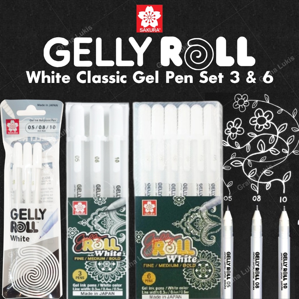 Sakura GELLY Rollo Blanco SET 3/6 | Shopee México