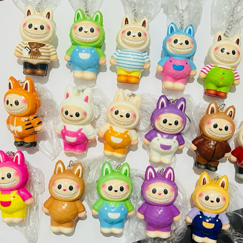 GANTUNGAN Labubu Percha Material SQUISY Viral Aleatoria Modelo De 