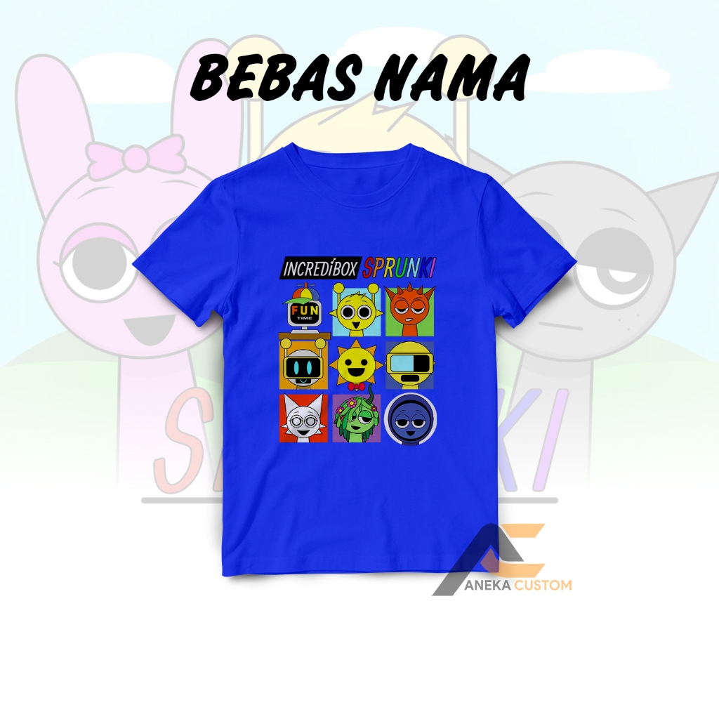 SPRUNKI Ropa Para Niños Puede Añadir Nombre/INCREDIBOX Camisetas Libre ...