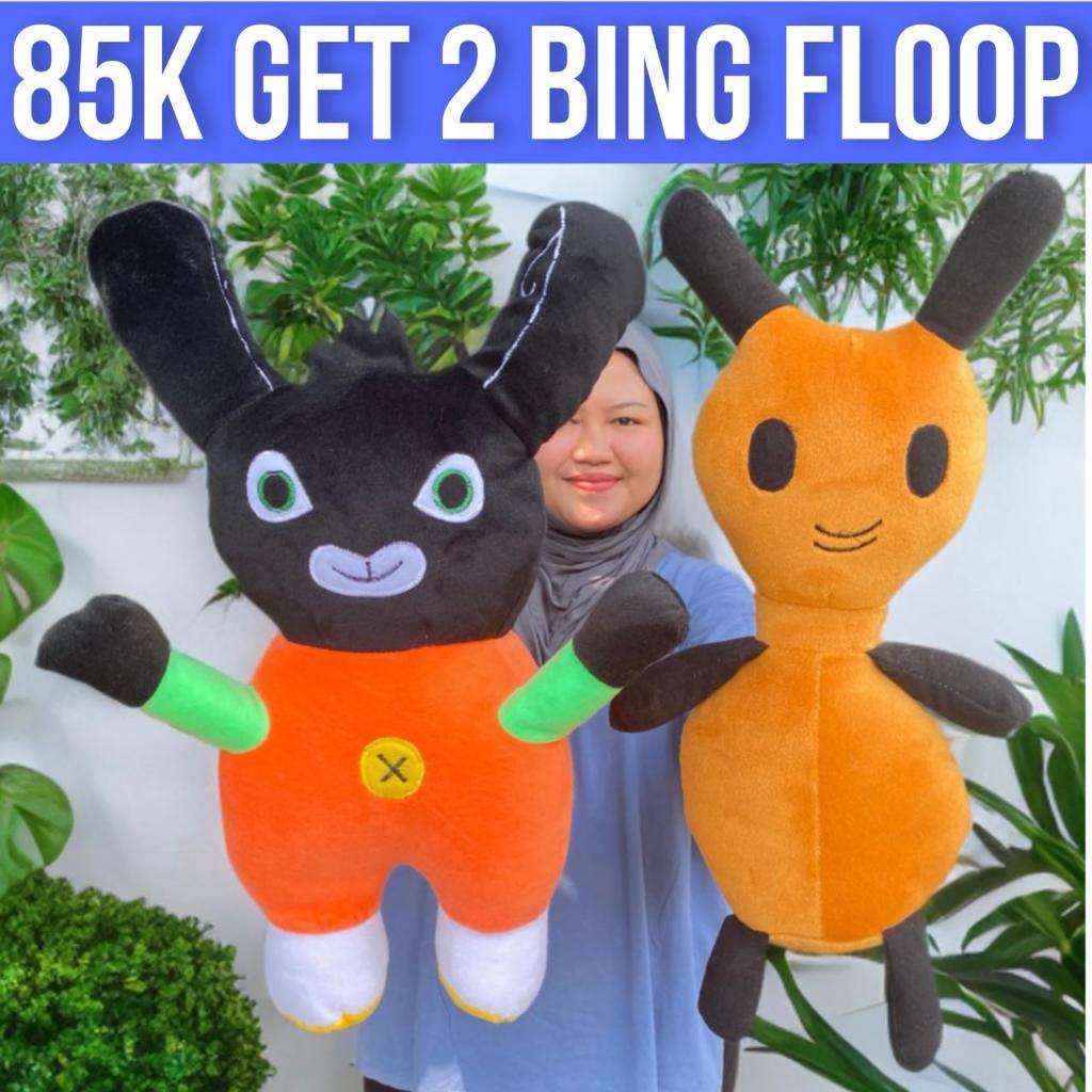 85 Obtenga 2 Piezas De Muñecos Virales De Conejo Y Floop Bing Tamaño L ...