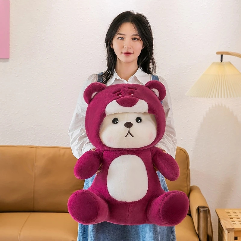 Lindo animal de peluche Moo Deng Hipopótamo, adorable peluche de hipopótamo pigmeo de 16 pulgadas, almohada hipopótamo grande y suave, regalo para niñas, niños, compañeros de trabajo