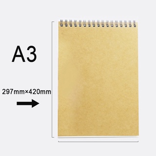 Cuaderno de bocetos de hoja suelta 30 páginas/este papel grueso retro 160  GSM espiral bloc de notas arte suministros escolares lápiz boceto uso |  Shopee México