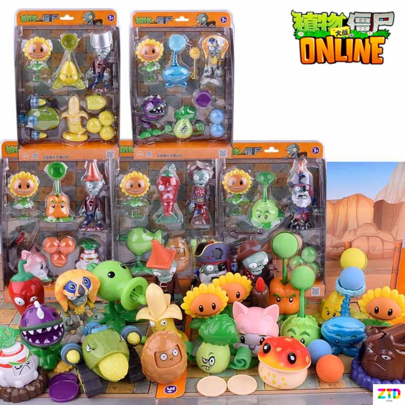 Zombies Toys Plants Vs Zombies Figuras De Plastico Plants Vs