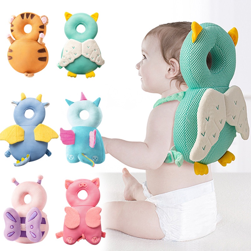 Bebe Protector De Cabeza Almohadilla Seguridad Cojin Espalda Prevenir Heridos De La Espalda Angel Abeja De Dibujos Animados Almohadas Shopee Mexico