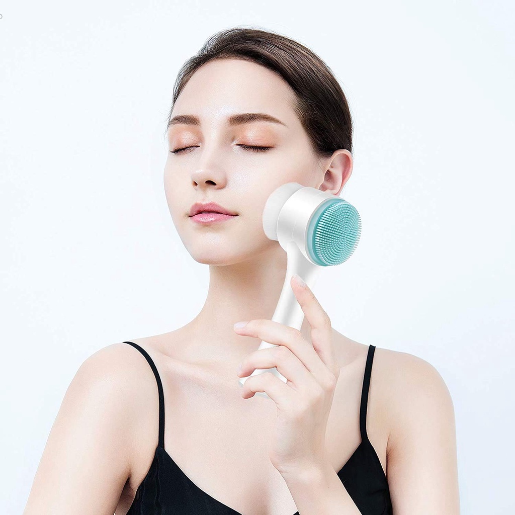 Cepillo de limpieza facial recargable | Cepillo exfoliante giratorio  limpiador aplicador de lavado kit de limpieza de silicona máscara de lavado
