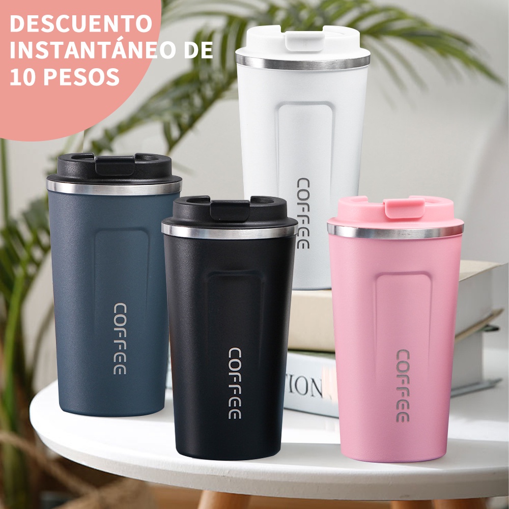 Termo para Agua y Café de Viaje Acero Inoxidable de Doble Pared