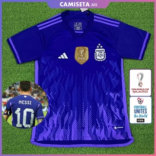 2022 -23 Argentina Jersey Visita Edición de jugador Camiseta de Fútbol  Personalización Nombre Número