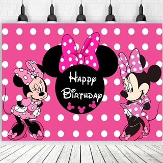 Minnie Mouse Rosa Fondo De Fotografia 7x5 Telon Decoracion Para