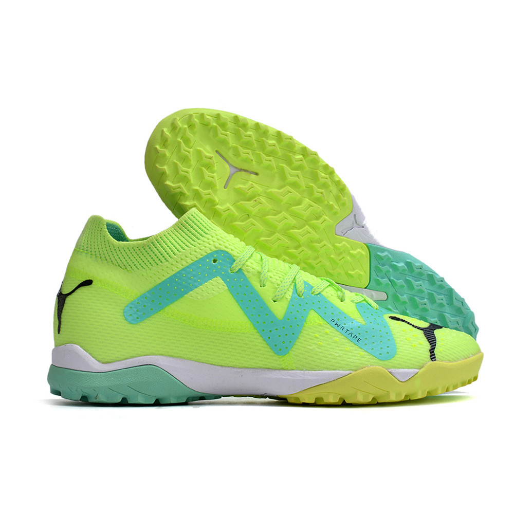 Puma Future X Powercat Tokyo Match TF fluorescente entrenamiento profesional verde zapatillas de futbol con suela MD