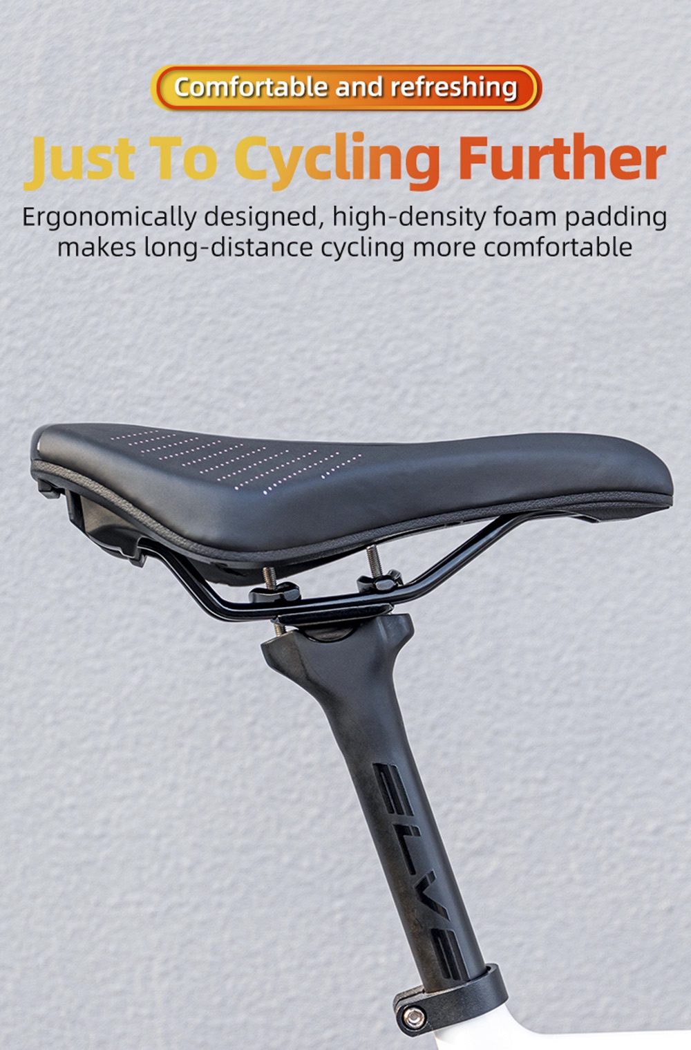 ROCKBROS Sillín De Bicicleta Esponja PU Cómodo Cojín MTB Ciclismo De Carretera Accesorios | México