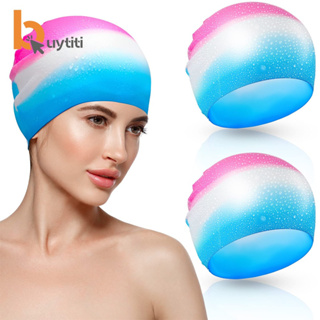 Gorro de natación, gorro de natación de silicona, cómodo sombrero de baño  con diseño elegante impresionante, gorro de natación con material de