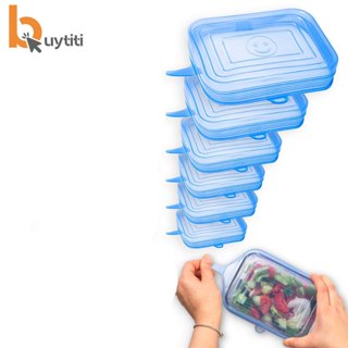 Paquete de 6 tapas de silicona para alimento - Buytiti