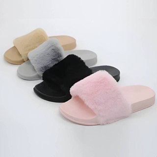 Sandalias de best sale peluche para niñas