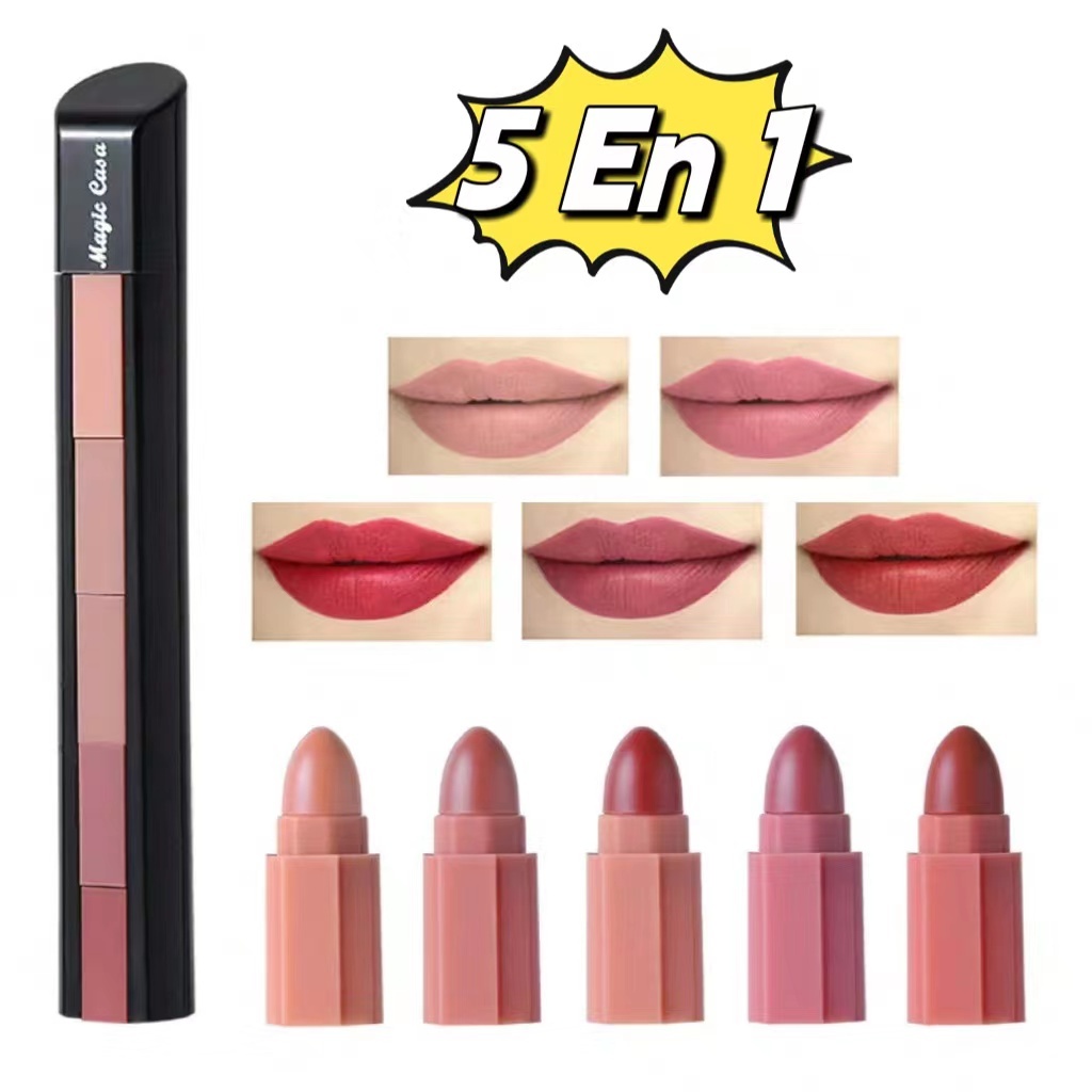 Conjunto De Lapiz Labial 5 En 1 main image 1