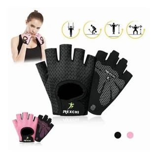 MRX Guantes de levantamiento de peso Guantes de entrenamiento de gimnasio  para entrenamiento de la mujer rosa, negro