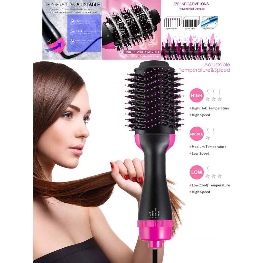 Cepillo Eléctrico Plancha De Cepillo Cabello Cepillo Plancha