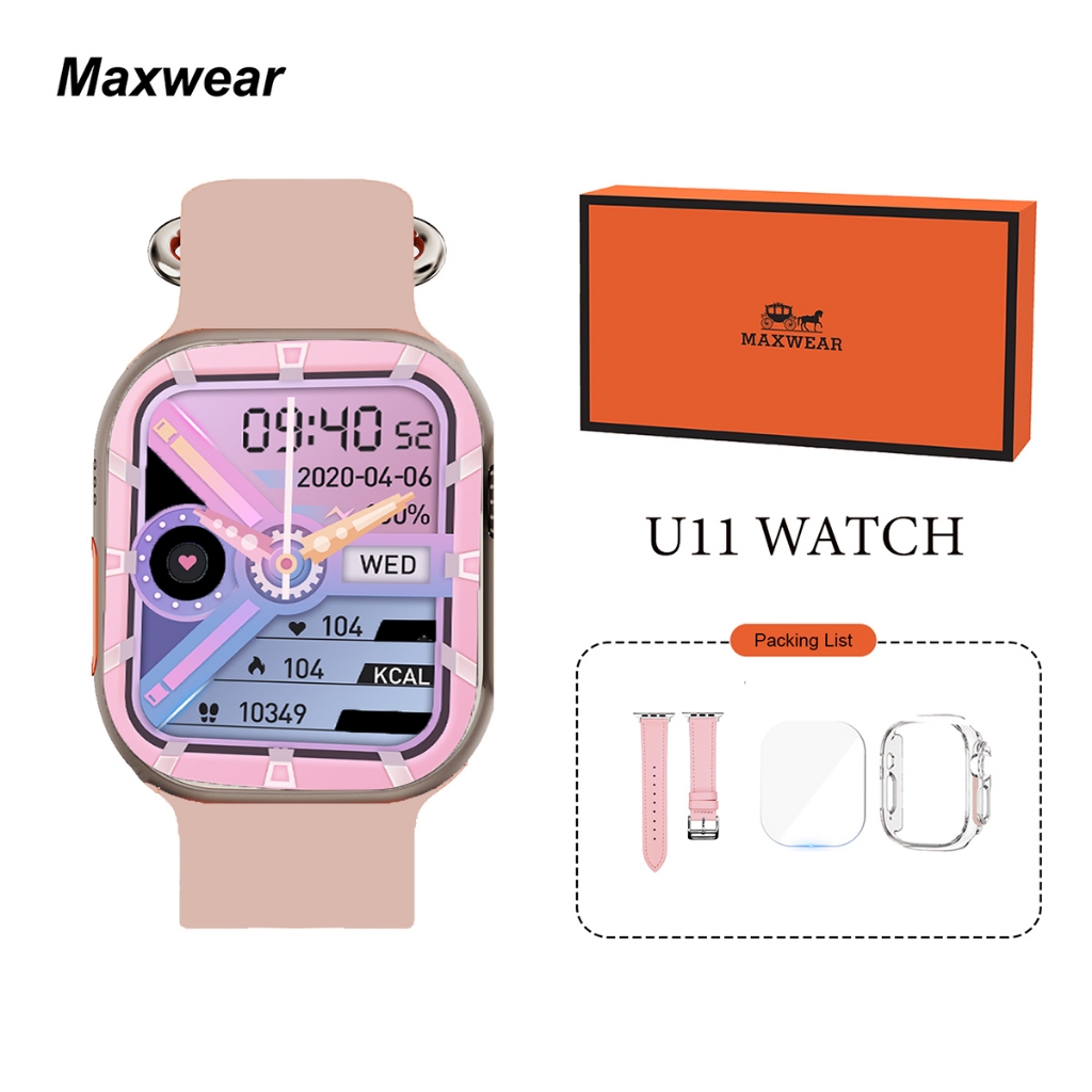 Reloj inteligente u11 49 mm Brujula de asistente dinamico serie 9 reloj deportivo llamada Bluetooth monitoreo de salud de fitness Shopee Mexico