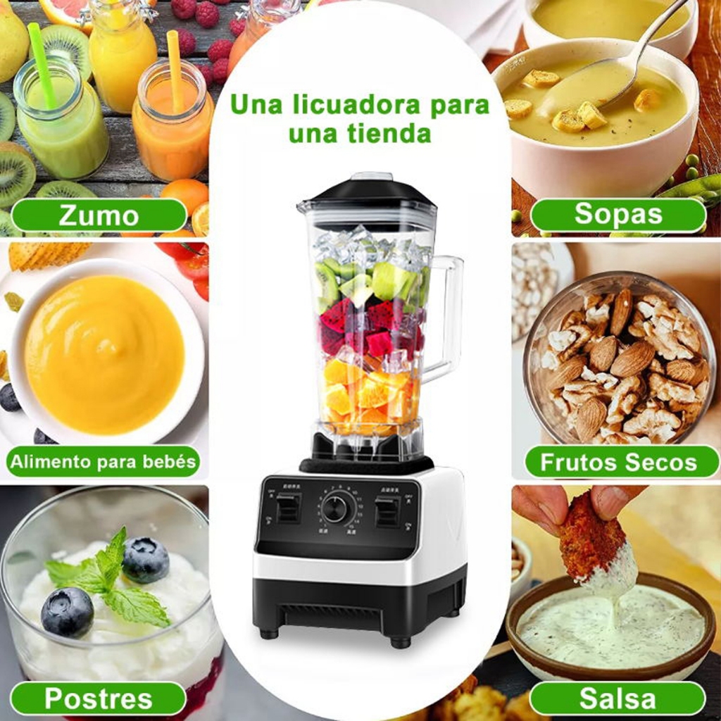 Licuadora Kitchen Profesional 2.5l 2200w 8 Cuchilla Shopee Mexico