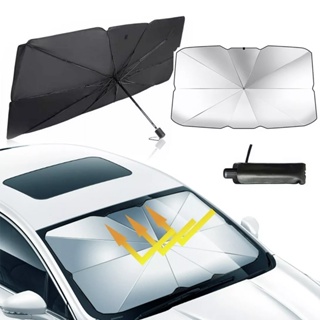 Parasol retráctil para parabrisas delantero coche visera ventana cubierta  plegab