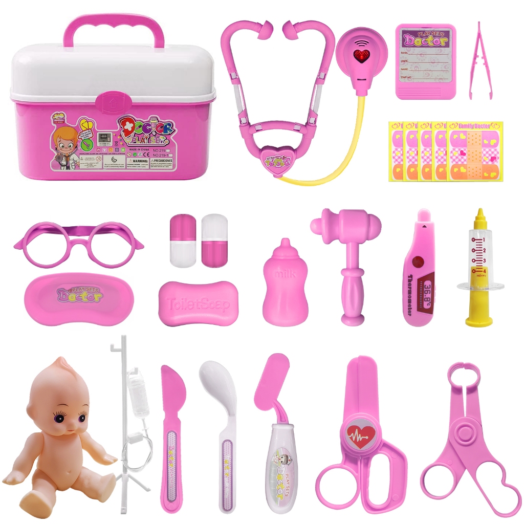 kit de doctor para ninos 27 piezas enfermera accesorios juguetes para nino nenuco doctora Juego de rol Regalos para Ninos 3 7 anos Shopee Mexico