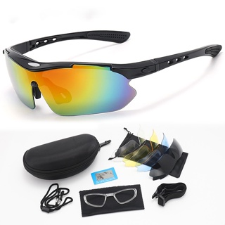 Gafas de sol deportivas polarizadas para hombres y mujeres con 5 lentes  intercambiables para correr, béisbol, golf, conducir