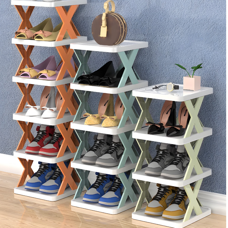 Organizador de zapatos con tapa, Armario de zapatos plegable de 3 capas,  caja de almacenamiento retráctil 3 niveles - Precio Preciso