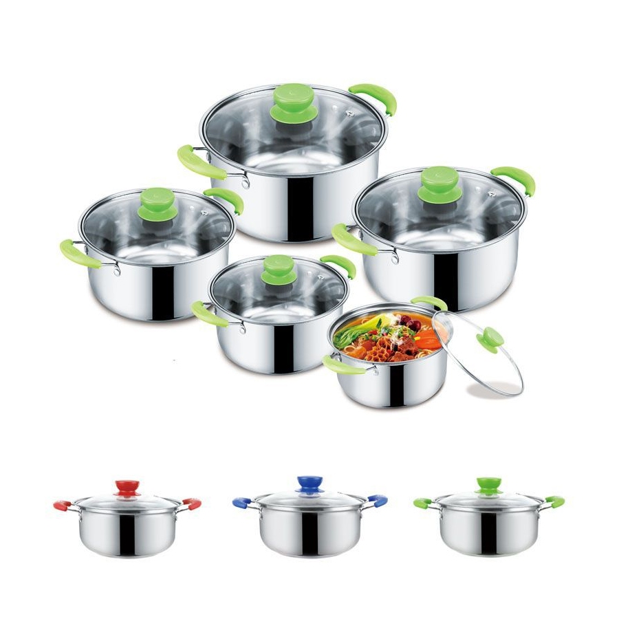 Juego de ollas soperas de acero inoxidable. | Shopee México