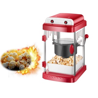 Máquina para hacer palomitas de maíz retro, mini máquina automática para el  hogar, máquina de palomitas de maíz de aire caliente, saludable y sin
