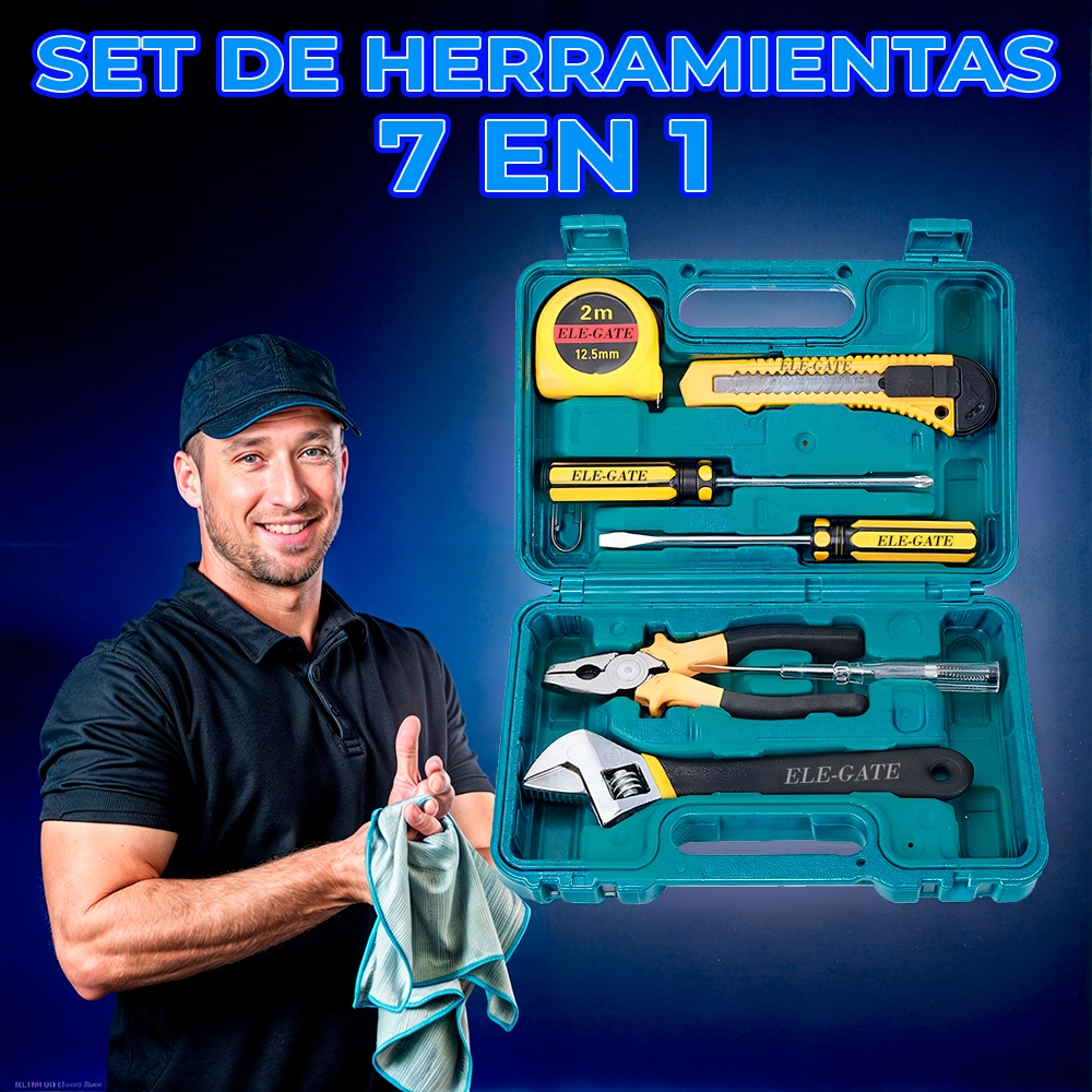 Kit de 7 Herramientas de Acero Inoxidable y Alta Resistencia | Shopee ...