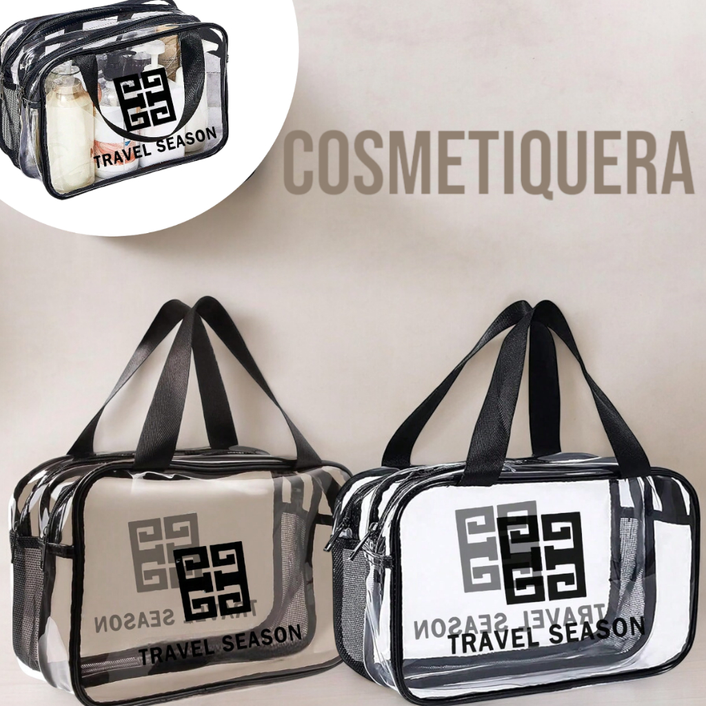 Pza Cosmetiquera, Bolsa Transparente De Pvc Resistente Al Agua - Main Image