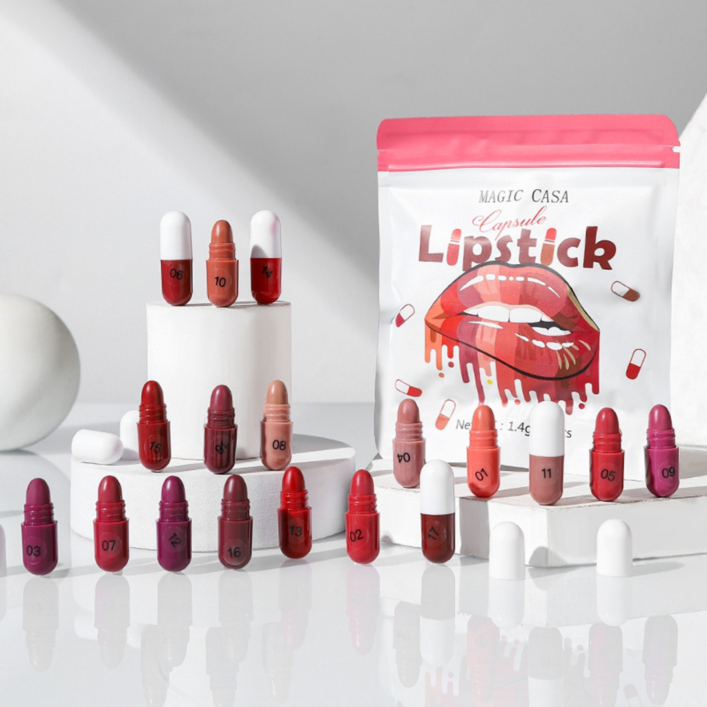 Kit de Labial Líquido 18 Colores Profesional - 24H Hidratante ...