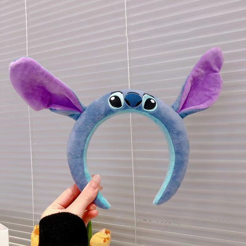 Disney-accesorios para el pelo de Stitch para niña, diadema de
