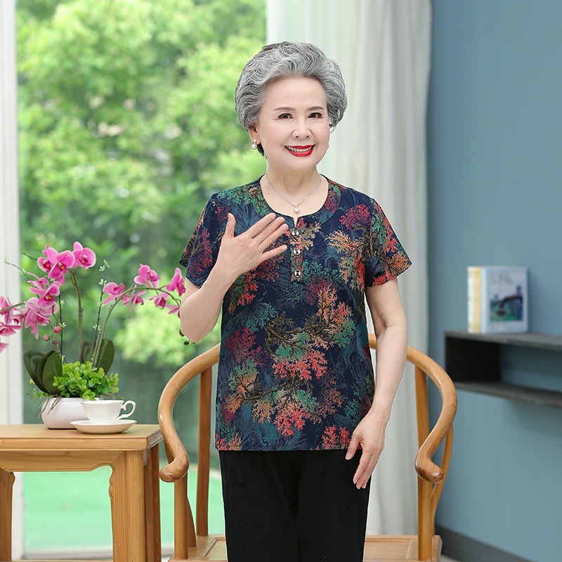 Camisa De Las Mujeres De Manga Corta Ropa De Suegra De Mediana