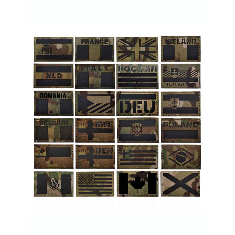 Parche Bandera España IR Camuflaje Multicam Cinta Trasera