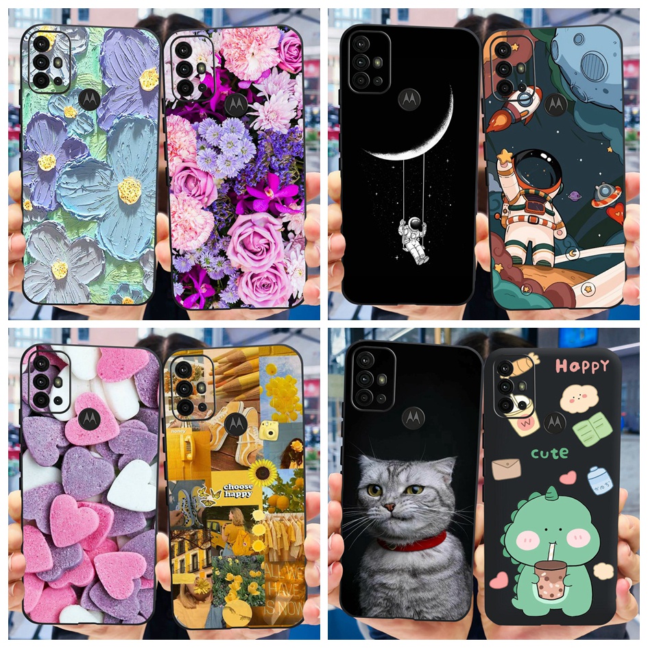 Monwutong Funda De Teléfono Para Moto G30/G20/G10, TPU Con Protección Anticaídas, Efecto Purpurina, Color Rosa