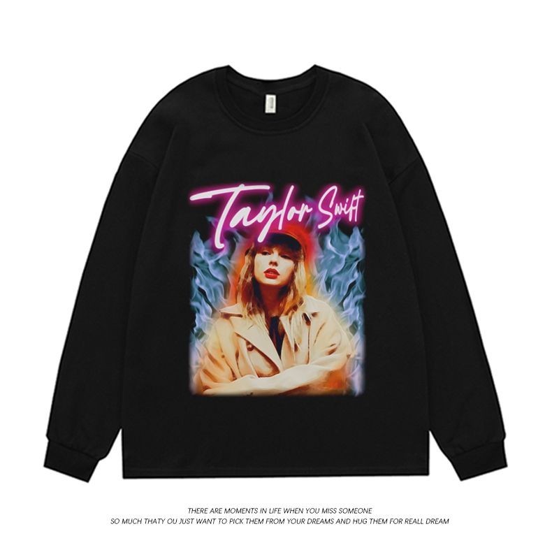 thumbnail image 1 of Venta Caliente Taylor Swift Pequeño Molde Taylor Mercancía Ropa Swift Puro Algodón Americano Camiseta De Manga Corta Hombres Mujeres Mismo Estilo, 1 of 5