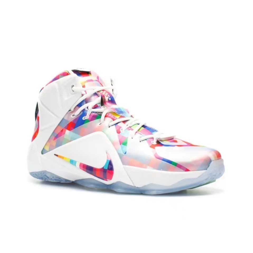 Nike Lebron 12 Ext Prism Absorcion De Impactos Resistente Al Desgaste Antideslizante Ligero De Los Hombres De Tenis De Amortiguacion Transpirable