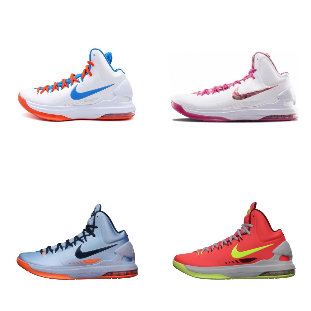 Zapatillas De Baloncesto Nike Kd 5 Aunt Pearl Resistentes Al Desgaste Y Antideslizantes Para Hombres 554988 100