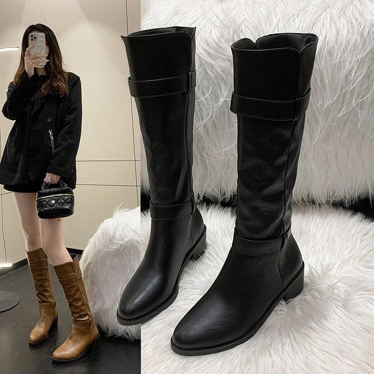 Botas altas para mujer sin tacón new arrivals