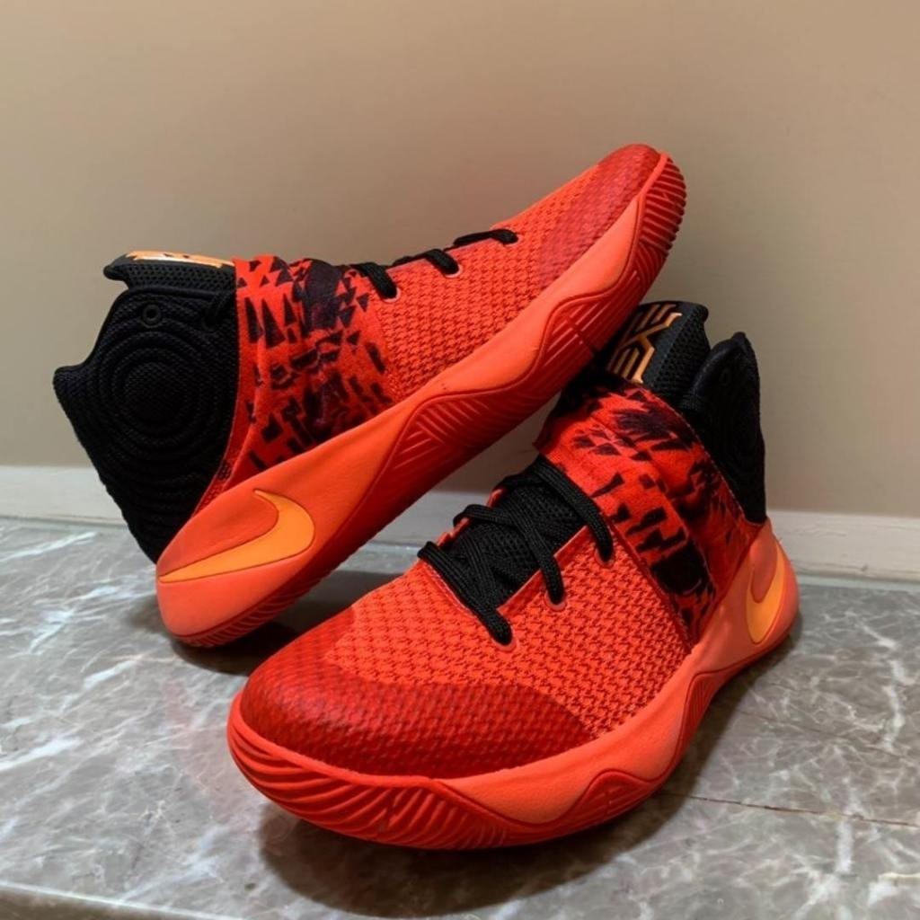 Nike Kyrie 2 Bhm Inferno Hell Rojo Resistente Al Desgaste Antideslizante Ligero De Los Hombres De Tenis De Amortiguacion Transpirable Zapatos De Baloncesto 820537 680 Shopee Mexico